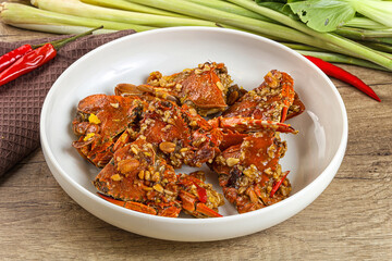 Steamed Spider crab Claws in tamatind sauce