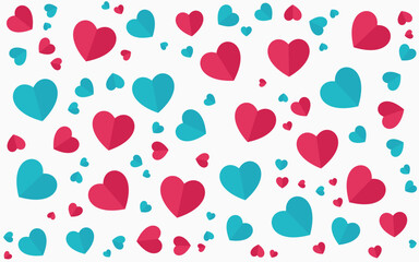 Heart icon red shape , vector set heart shape, lovers on Valentines day, love heart shape.