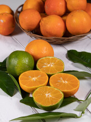 Rangpur, Citrus × limonia or Citrus reticulata × medica, sometimes called the rangpur lime, mandarin lime or lemandarin, is a hybrid between the mandarin orange and the citron.