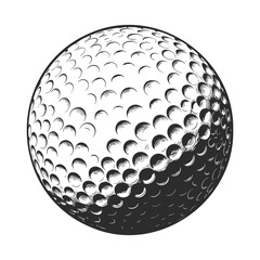 Detailed golf ball etching