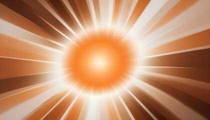 Fototapeta premium An energetic abstract background displaying an orange burst of light emanating from the center.