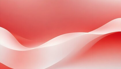 A fluid and elegant abstract design showcasing graceful white waves against a red gradient.
