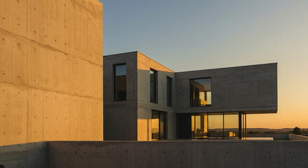 Contemporary Architecture at Golden Hour