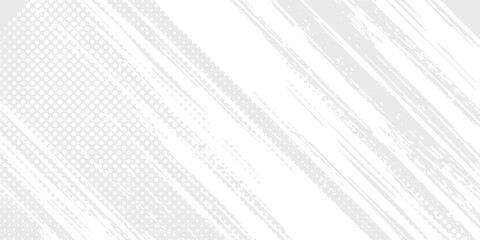 Obraz premium Dot white gray wave light technology texture background. Abstract big data digital concept modern arts white