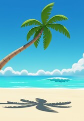 Obraz premium Palm Shade Paradise