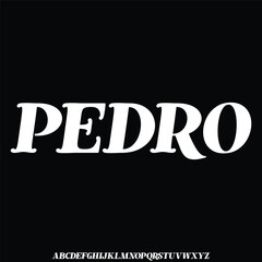 Modern abstract display font vector for technology company