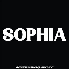 Fototapeta premium Unique and elegant serif display font vector