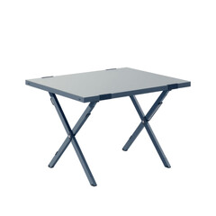 Gray Foldable Table on White Background