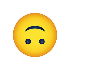 smiley face on white background