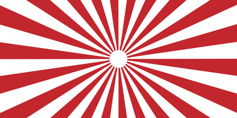 Fototapeta premium Movements of triangles, geometric shapes. Red sunburst lines. Vintage stripes halftone radial wallpaper for poster, banner, advertising. Cartoons lightning style. Pattern starburst. Comic beam lines.