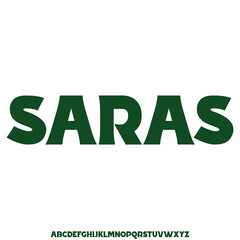 Modern abstract futuristic alphabet display font vector illustration