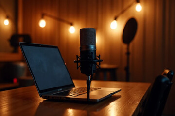 microphone on a table