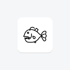 Anglerfish, vector, pixel perfect, illustrator file