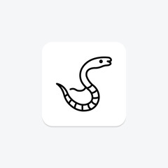 Sea Snake, vector, pixel perfect, illustrator file