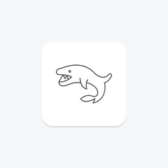 Cookiecutter Shark, vector, pixel perfect, illustrator file