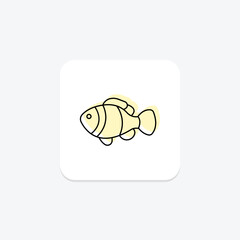 Clownfish, vector, pixel perfect, illustrator file
