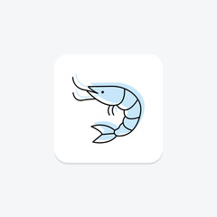 Shrimp, vector, pixel perfect, illustrator file