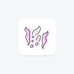 Obraz premium Algae, vector, pixel perfect, illustrator file