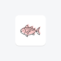Tuna, vector, pixel perfect, illustrator file