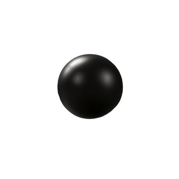 A black ball