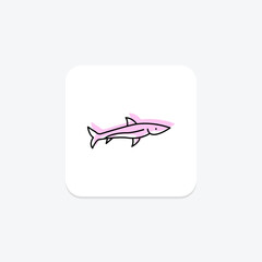 Needlefish, vector, pixel perfect, illustrator file