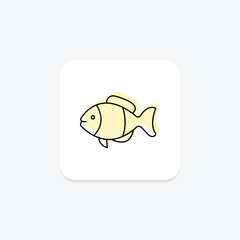 Damselfish, vector, pixel perfect, illustrator file
