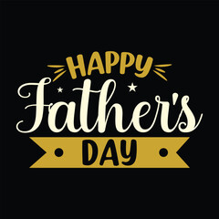 Happy Father's Day Celebration typography vector design