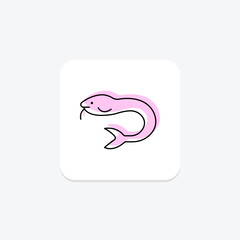 Hagfish, vector, pixel perfect, illustrator file