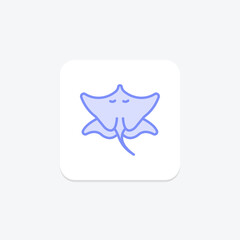 Stingray, vector, pixel perfect, illustrator file