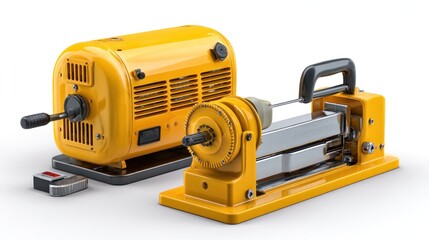 Fototapeta premium Industrial processing equipment, likely for food or material