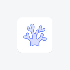 Naklejka premium Coral, vector, pixel perfect, illustrator file