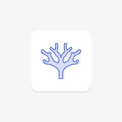 Fan Coral, vector, pixel perfect, illustrator file