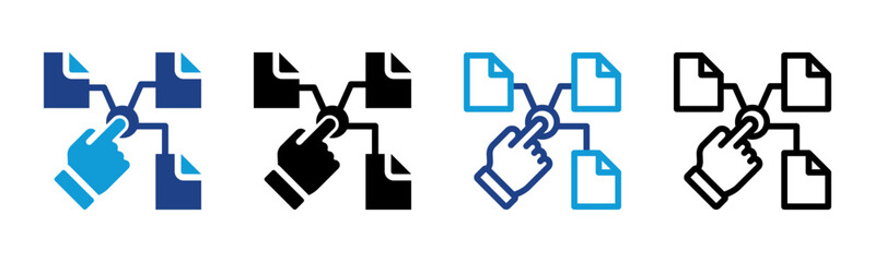 File icon sheet multiple style collection