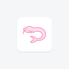 Hagfish, vector, pixel perfect, illustrator file