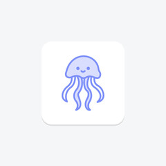Box Jellyfish, vector, pixel perfect, illustrator file