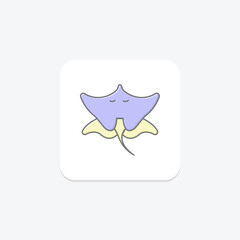 Stingray, vector, pixel perfect, illustrator file