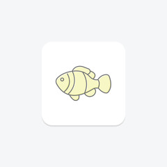 Fototapeta premium Clownfish, vector, pixel perfect, illustrator file