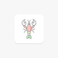 Lobster, vector, pixel perfect, illustrator file