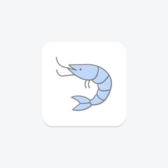 Shrimp, vector, pixel perfect, illustrator file