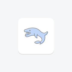 Cookiecutter Shark, vector, pixel perfect, illustrator file