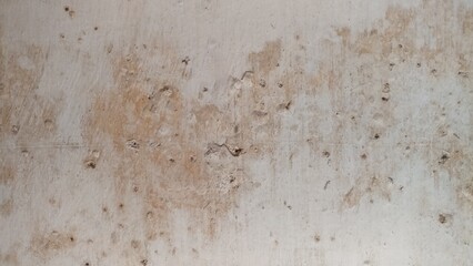 A photograph of an old wall exhibiting a blistered surface texture along with significant signs of...