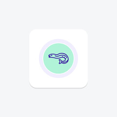Eel, vector, pixel perfect, illustrator file