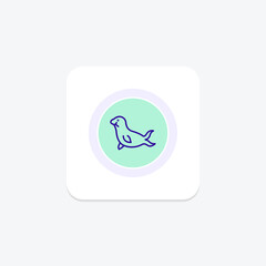 Seal, vector, pixel perfect, illustrator file