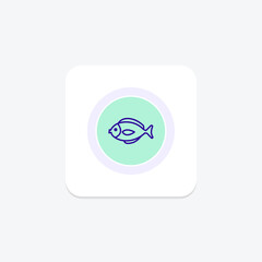 Surgeonfish, vector, pixel perfect, illustrator file