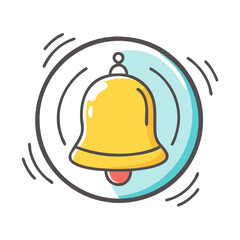 bell for safety icon, bell for safety vector illustration-simple illustration of bell for safety, perfect for bell for safety logos and icons