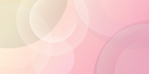 abstract background, modern minimalist pink and yellow gradations, circle effect simple