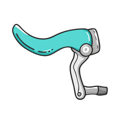 bicycle brake lever icon, bicycle brake lever vector illustration-simple illustration of bicycle brake lever, perfect for bicycle brake lever logos and icons