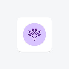 Fan Coral, vector, pixel perfect, illustrator file