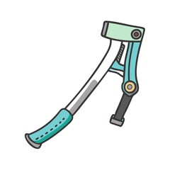 bike kickstand icon, bike kickstand vector illustration-simple illustration of bike kickstand, perfect for bike kickstand logos and icons