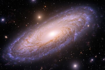 Fototapeta premium Spiral galaxy in deep space (11)